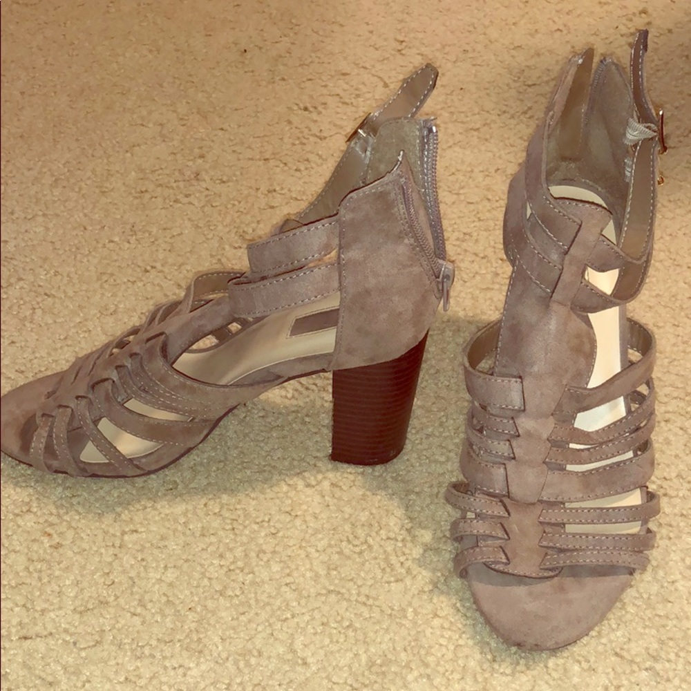 Nude Forever 21 Heeled Sandals